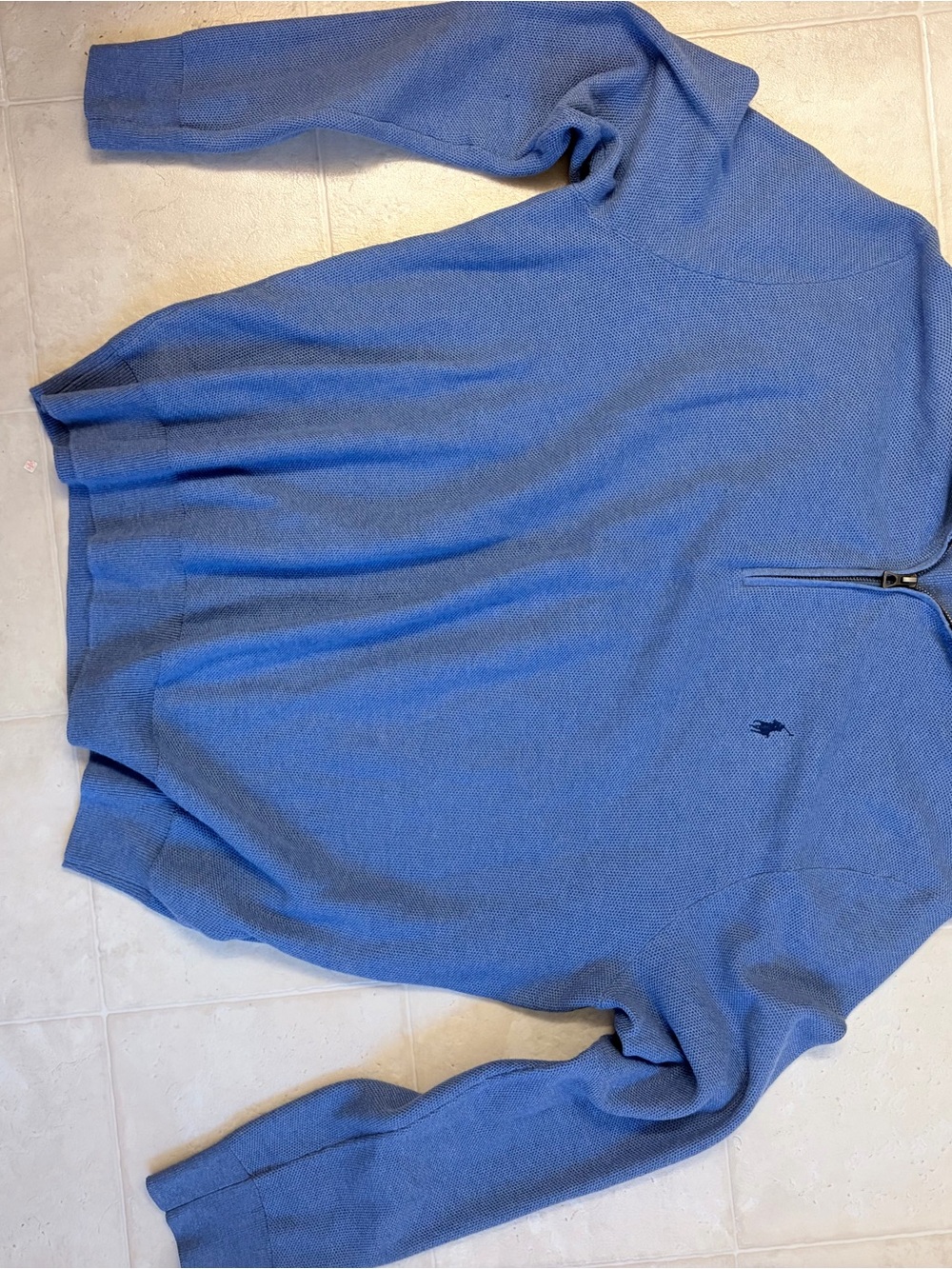 Ralph Lauren Blue Zip-Up Sweater